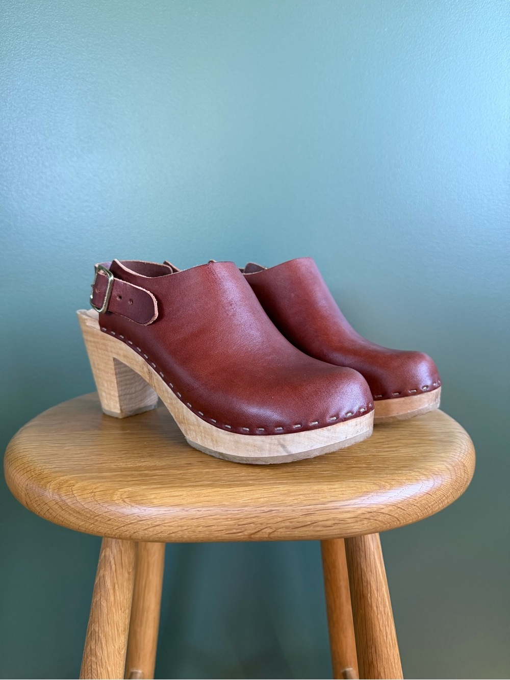 Bryr Studio Suzie Closed Toe Clog Mules with Buckle